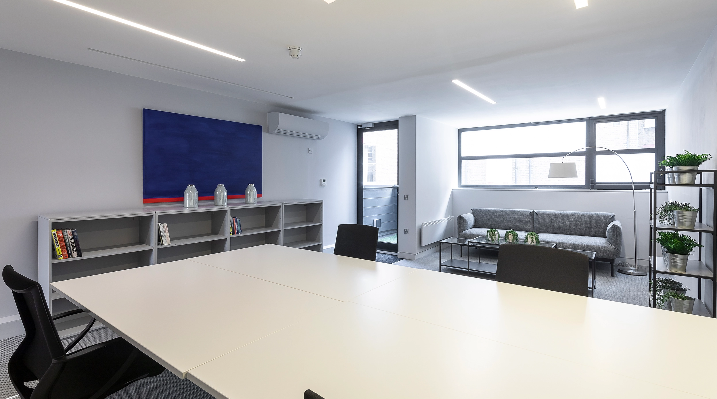 Open plan workspace